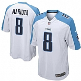 Nike Men & Women & Youth Titans #8 Mariota White Team Color Game Jersey,baseball caps,new era cap wholesale,wholesale hats